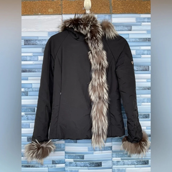 POST CARD  FOX FUR TRIM JACKET SIZE 8 - Picture 2 of 16